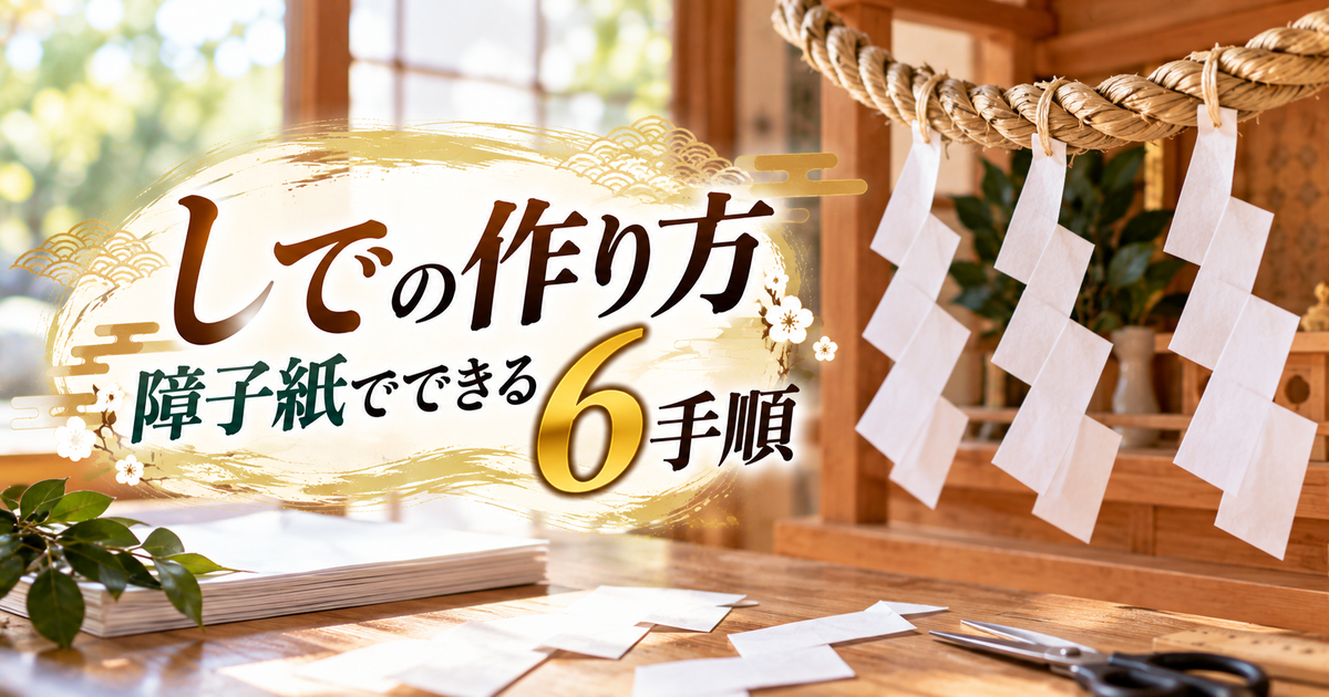 しでの作り方は障子紙でできる6手順｜切り方と飾り方まで家庭で整えられる！